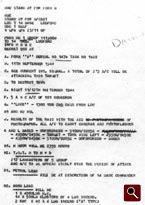 The original telex order sent from Bomber Command HQ, Buckinghamsire